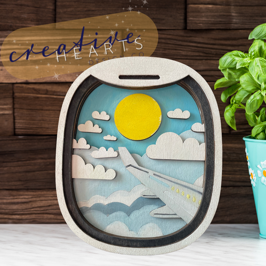 Creative Kit: Plane Window Shadowbox